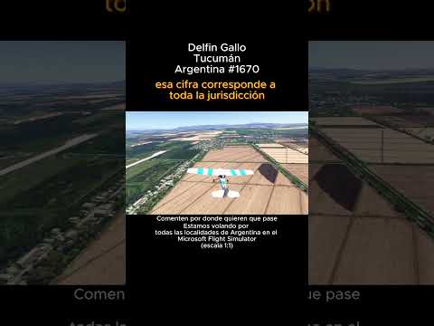Delfin Gallo, Tucumán desde el Microsoft Flight Simulator #delfingallo #tucuman #argentina #msfs2024