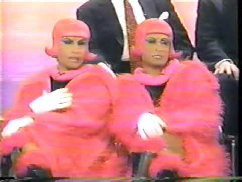 Geraldo Rivera 4/4 The Fabulous Wonder Twins, Lady Gaga Fashion Drag Queen Twins