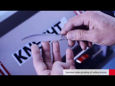 USK 160 S – Serrated edge grinding of cutlery knives
