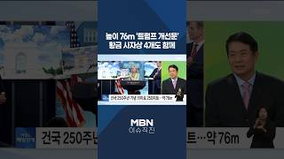 [이슈 직진] 높이 76m '트럼프 개선문'...황금 사자상 4개도 함께 #shorts #프레스룸LIVE | MBN 260416 방송