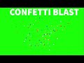 Confetti Blast Green Screen And Overlay Effects