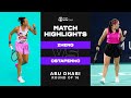 Zheng Qinwen vs. Jelena Ostapenko | 2023 Abu Dhabi Round of 16 | WTA Match Highlights