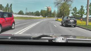 Разворот на одностороннем движении в три приема.