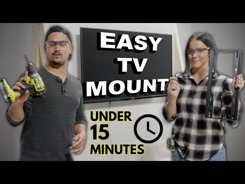 How to Mount a TV the EASY WAY! (Under 15 Minutes)