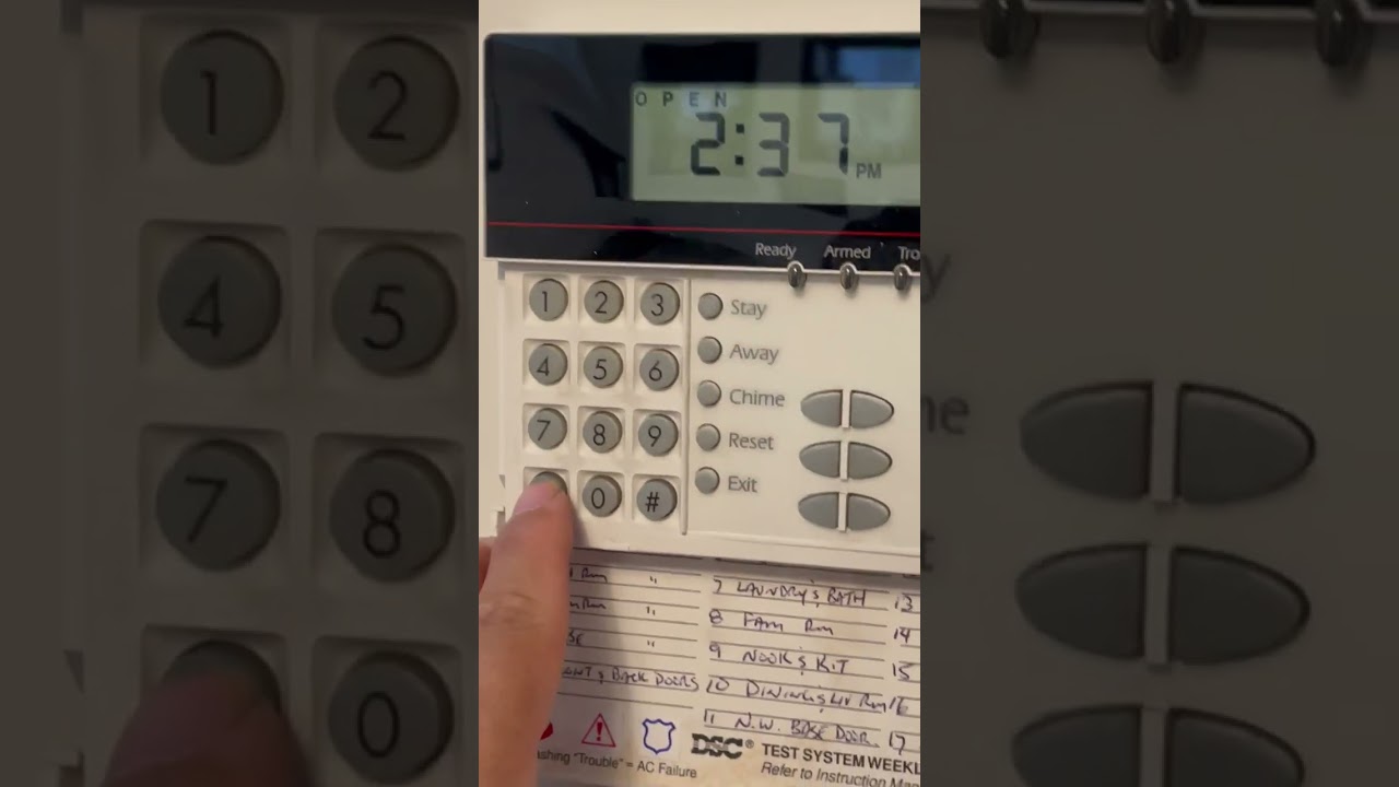 DSC changing the installer code(*8 code 006 new code)