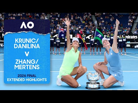 Krunic/Danilina v Zhang/Mertens Extended Highlights | Australian Open 2026 Final