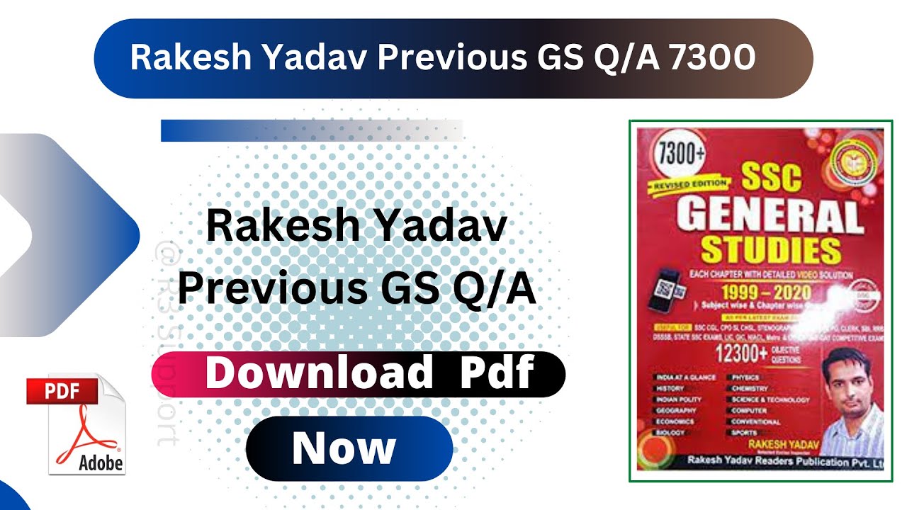 Watch video Rakesh Yadav GS Previous Year Question Pdf | Rakesh Yadav GS Previous Year Question Pdf Download Now Rakesh Yadav GS Previous Year Question Pdf | Rakesh Yadav GS Previous Year Question Pdf Download