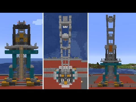 MINECRAFT - How to Build a Harbour/Shipyard Crane in Minecraft - Easy Tutorial