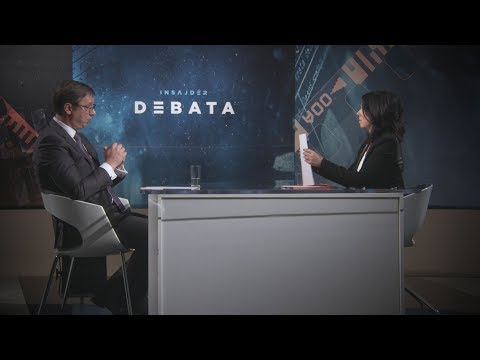 Insajder debata: Sa Aleksandrom Vucicem razgovarala Brankica Stankovic