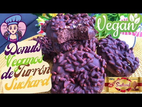 Donuts Veganos Saludables de Turrón Suchard (SIN Azúcar)