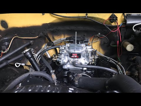Edelbrock carb swap Chevrolet 350 square body