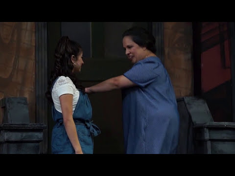 Screenshot from Breathe lyrics video by “In the Heights” Original Broadway Company & Mandy Gonzalez