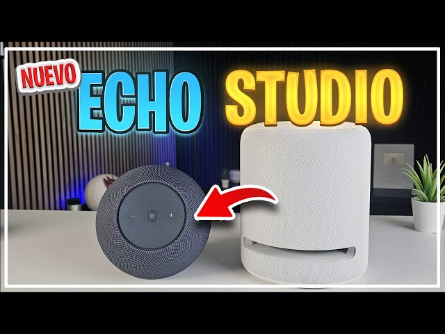 Vídeo relacionado con Amazon Echo Studio (última generación), diseño compacto, audio 3D inmersivo y Dolby Atmos, (grafito), con Acceso Anticipado a Alexa+