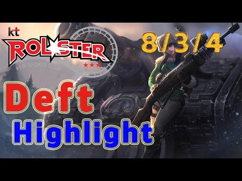 Highlight KT Rolster Deft Caitlyn ADC vs Draven Patch 7.2
