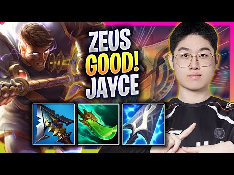 ZEUS IS SO GOOD WITH JAYCE! - HLE Zeus Plays Jayce TOP vs Fiora! | Season 2024