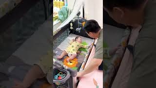 Luggage folding crib, outdoor activities to carry convenient #parenting #crib