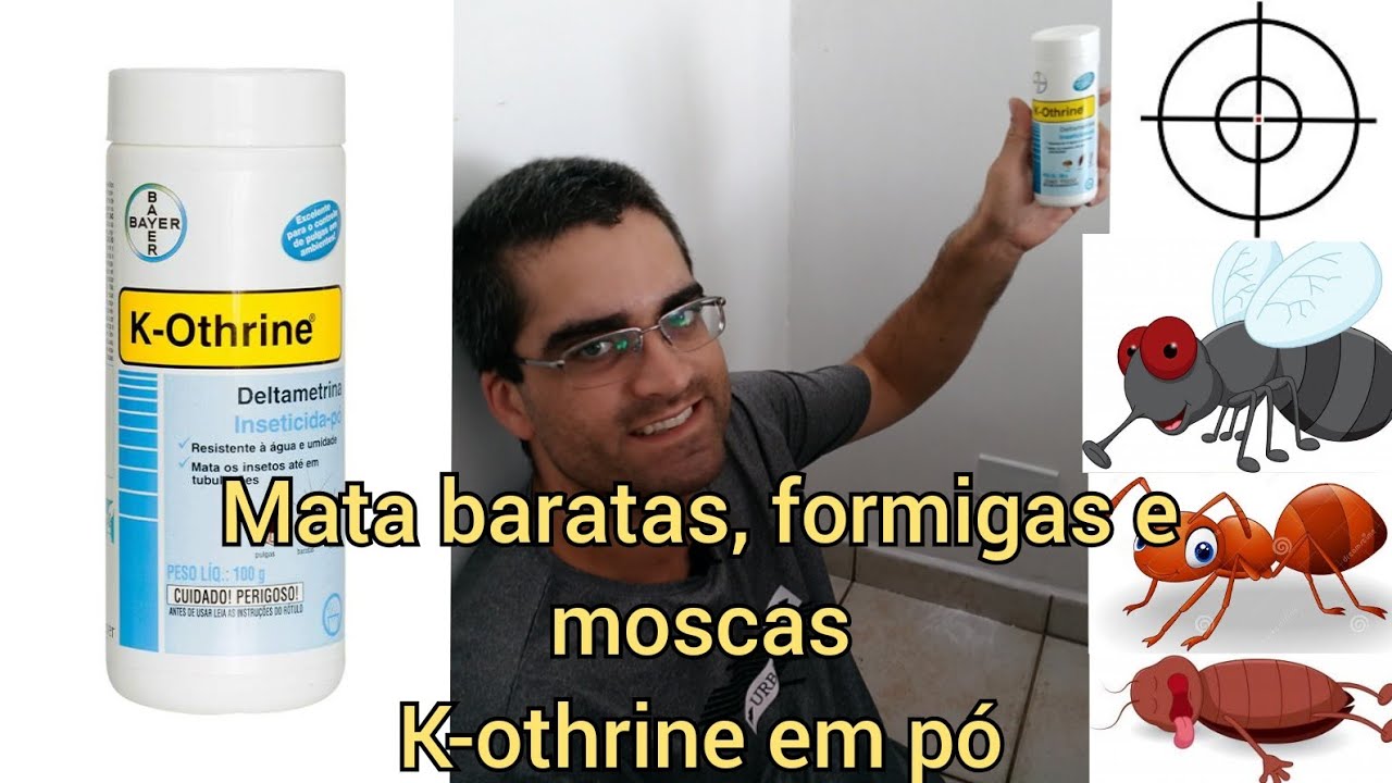 Watch Now Mata baratas, formigas e moscas. K-othrine em pó. Pode ser utilizado em tomadas. Mata baratas, formigas e moscas. K-othrine em pó. Pode ser utilizado em tomadas.