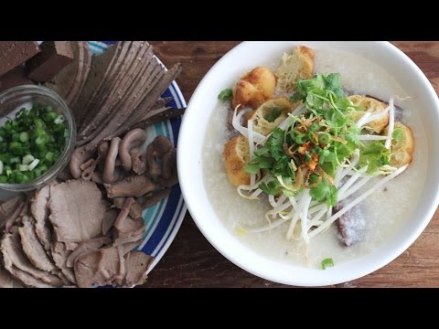 Chao Long (Vietnamese Pork Organs Congee/Porridge)