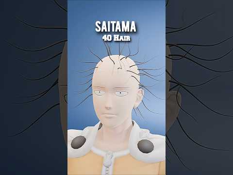 One-Punch Man Saitam With Hair #onepunchman #saitama #blender #hair
