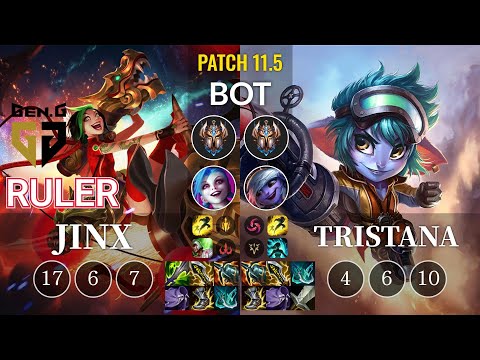 GEN Ruler Jinx vs Tristana Bot - KR Patch 11.5