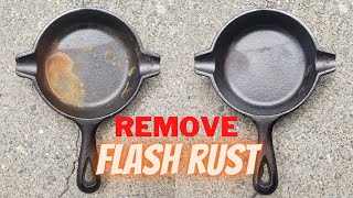 How to remove flash rust with baking soda and water