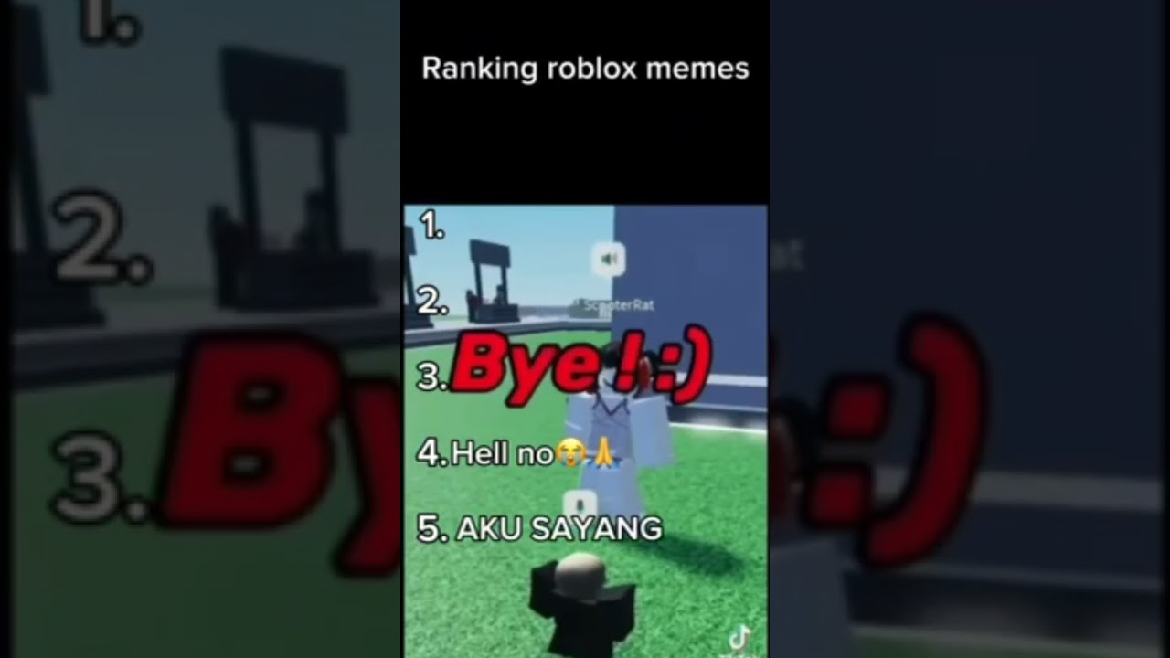 Ranking Roblox Memes #funny #memes