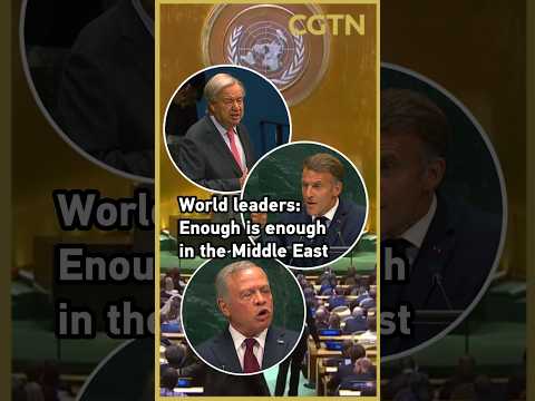 World leaders call for an end to Middle East fighting at UNGA