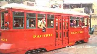 DCA: Red Car News Boys Clip  (leaving the park entrance)