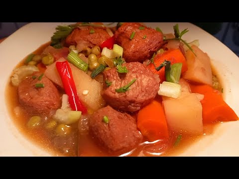 ESTOFADO VEGETARIANO VERDURAS EN ESTOFADO ESTOFADO DE SOJA COMO COCINAR SOYA TEXTURIZADA