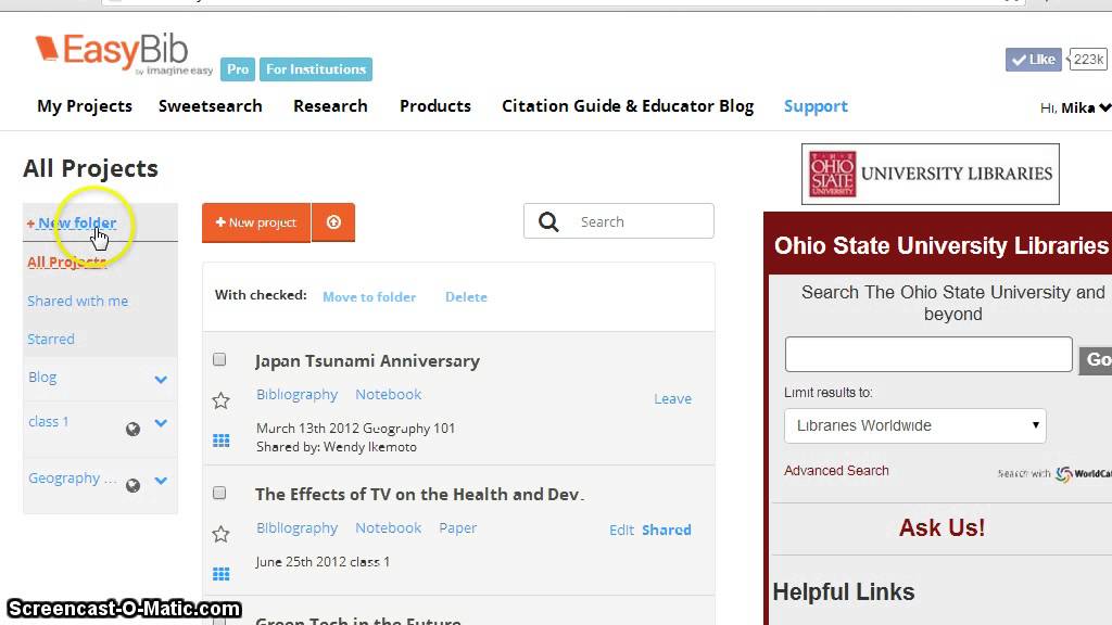 Navigating Project Folders