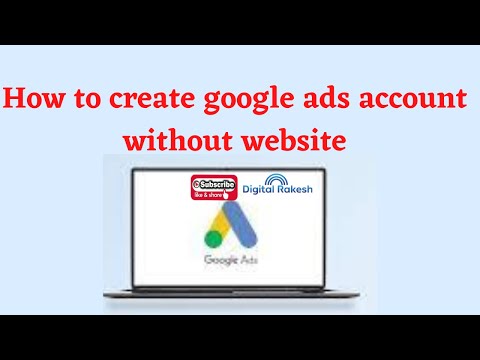How to create google ads account without website