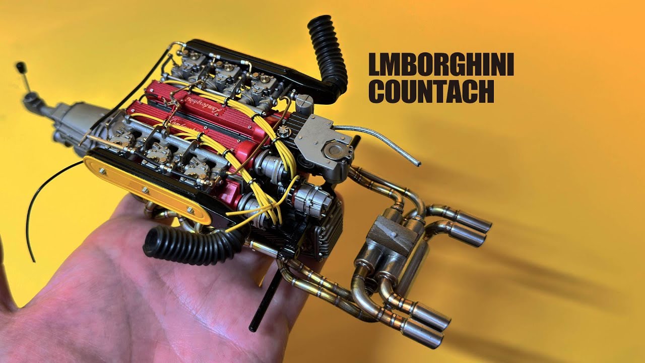 エンジンを作る【DOYUSHA】1/12 ランボルギーニ カウンタック