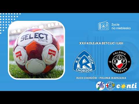 22. Kolejka Betclic I Ligi: RUCH CHORZÓW - Polonia Warszawa (21.02.2026)