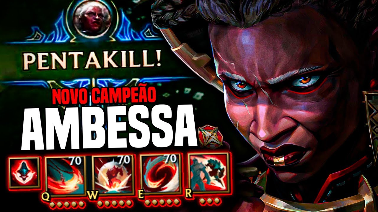*2 PENTAKILL* AMBESSA GAMEPLAY É TOTALMENTE BROKEN NA JUNGLE!