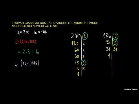 MCD e mcm – Esercizio