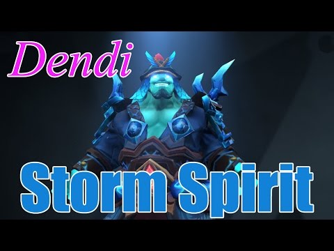 Dendi play Storm Spirit, Aether lens and Crit!