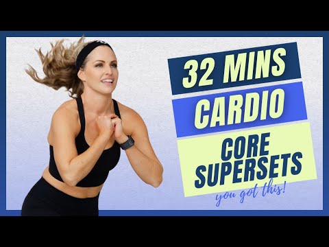 12: Cardio Core Supersets (32-Minute AT HOME & No Equipment Workout)