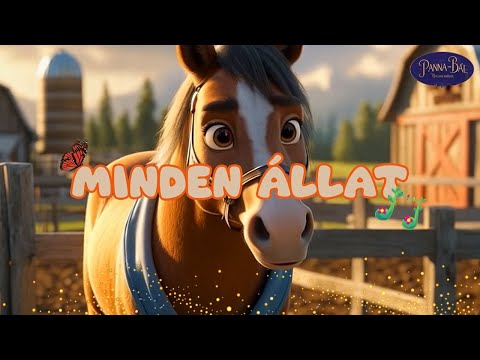 👩‍🔬MINDEN ÁLLAT🐶🦁🐴🐌🐘 - Panna-bál együttes (gyerekdalok, animáció)