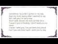 Chad Brock - I Ain't Cryin' Lyrics