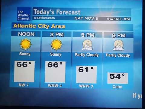 WeatherStar XL Simulator November 8, 2025 Atlantic City NJ 