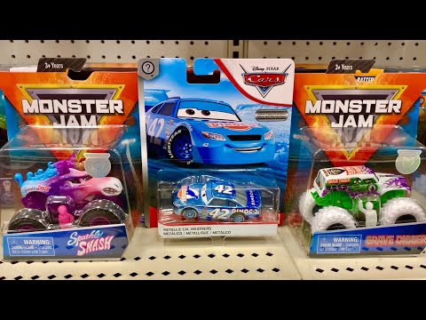 Disney Cars Toy Hunt Metallic Cal Weathers Giveaway - Monster Jam Sparkle Smash Truck Toy Hunt