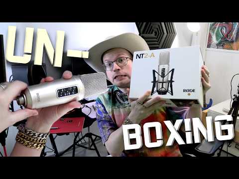 RODE NT2-A unboxing, INTRODUCTION & microphone SOUND EXAMPLE COMPARISON with the RODE NT1 5TH GEN.