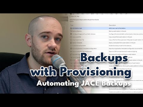 Backing up JACEs to your Supervisor | Niagara Provisioning