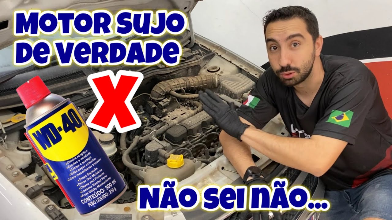 MOTOR MUITO SUJO CONSIGO LAVAR COM WD40 