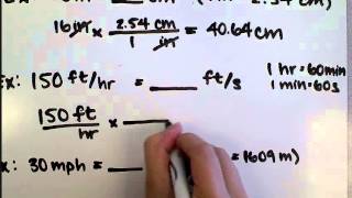 Physics Unit Conversion Review