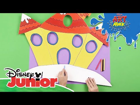 🎁 🏠 Art Attack Bastelclip #90: Überraschungshaus | Disney Junior