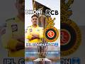 Ms Dhoni Vs RCB Team Ipl Comparison Cricket Ipl Msdhoni