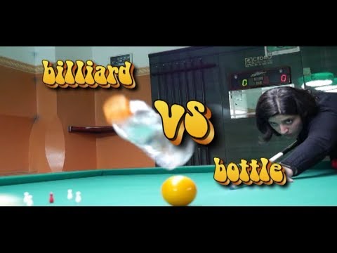 Billiard vs Bottle Challenge La sfida della bottiglia sul biliardo Cinzia Ianne