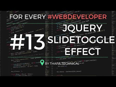JQuery Tutorial in Hindi 13 slideToggle in jQuery in Hindi