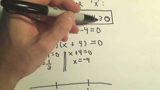Solving Quadratic Inequalities - Example 3
